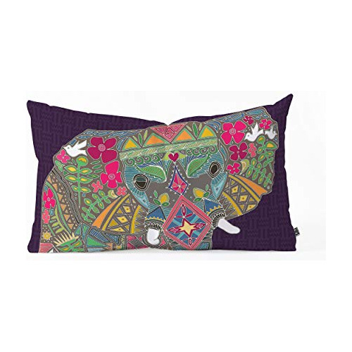 Deny Designs Shanon Turner - Almohada Oblonga Con Elefante P