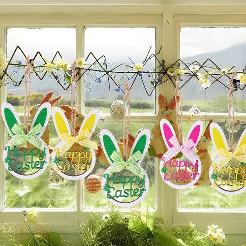 Colgantes Con Forma De Huevo De Pascua Con Forma De Conejo P