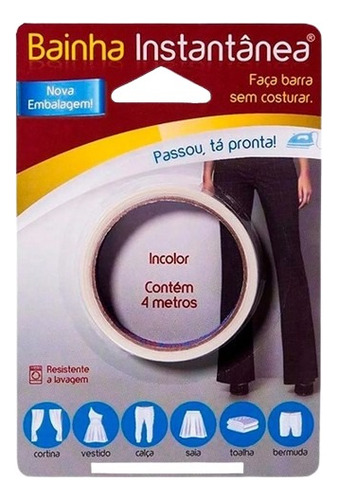 Barra Invisível Bainha De Calça. É Só Passar O Ferro Quente