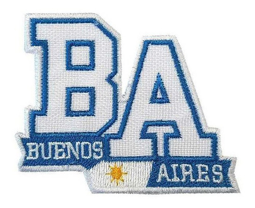 Parche Bordado Aplique Buenos Aires M1