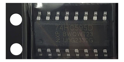 Circuito Integrado Shift Register 8bits Cmos Soic16 74hc595d
