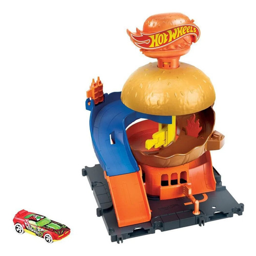 Hot Wheels City Tienda De Hamburguesas Mattel