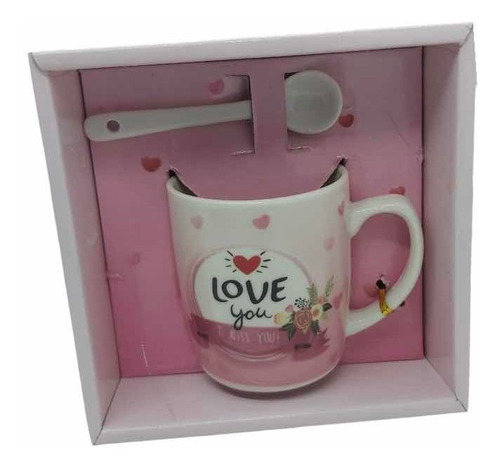 40 Taza Cerámica Chica Decorada Love Regalo Mama 6 Oz