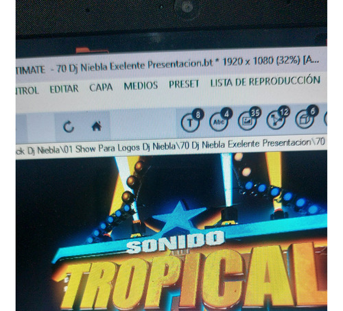 Plantillas Textos Y Logos Sonideros Para Blufftitler (Usado)