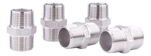 Niple Hexagonal De 3/4  Macho Npt De Acero Inoxidable 3...