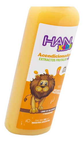 Imagen 4 de 4 de Han Kids Acondicionador Infantil Niños Suave Cabello 350ml