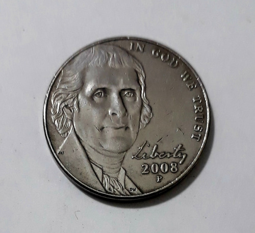 Moneda United States Of America Año 2008 P - Five Cents.