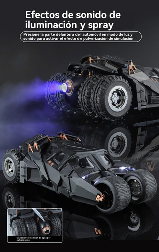 Batimóvil Caballero Oscuro 1:18 En Aleación - Colección