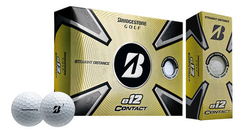 Pelotas De Golf Bridgestone Golf E12 Contact 2023, Color Bla