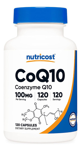 Nutricost 120 cápsulas de Coenzimas Coq10 100mg