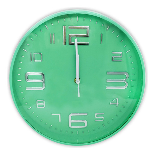 Reloj De Pared Analógico De Pvc, 30 Cm Diámetro, 12715