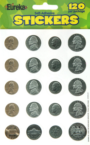 Calcomanía Eureka Money Stickers