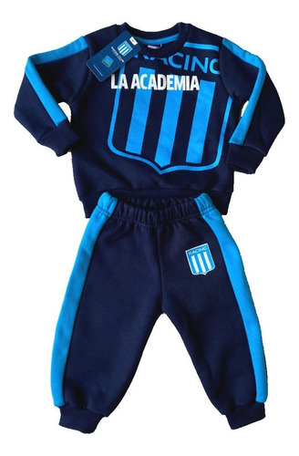 Conjunto Largo Algodon De Bebe Racing Club Producto Oficial