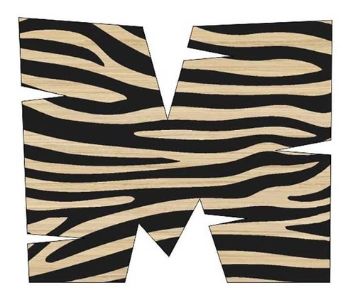 Aplique Alfabeto Safari Zebra 1 M - 5cm