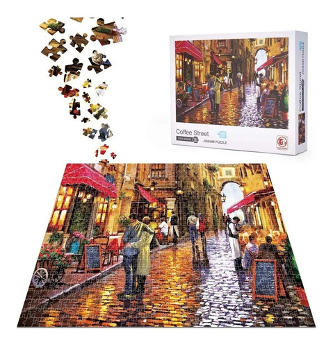 Rompecabezas 1000 Pzas Puzzle Coffee Street Cafe Cuadro Ed
