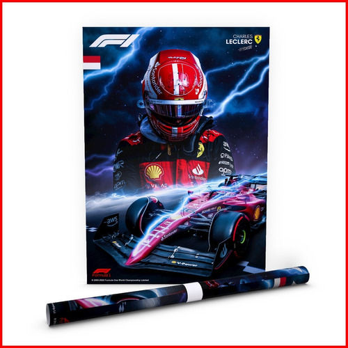 Poster Formula 1 Charles Leclerc Scuderia Ferrari - 40x60cm