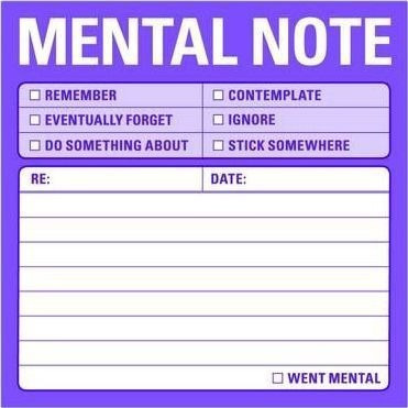 Mental Note Sticky Notes - Knock Knock (hardback)&,,