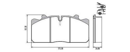 Pastillas De Freno Frasle Para Mb Midlum 210 2000/ Del/tras