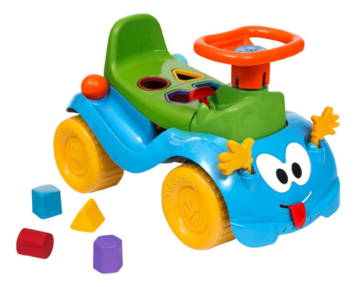 Totokinha Bolinha Motoka Velotrol Triciclo Infanti Bebê Azul