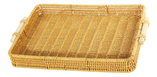 Cesta Tejida , Cesta Para Servir Frutas, 40cmx29.5cmx5cm