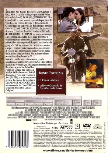 Dvd Diários De Motocicleta Walter Salles Gael Garcia Bernal Original  Rodrigo de La Serna Mia Maestro Ernesto Guevara