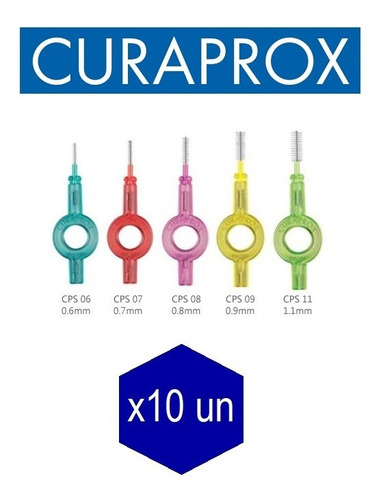 Cepillos Interdentales Curaprox Cps Pack X10 Unidades