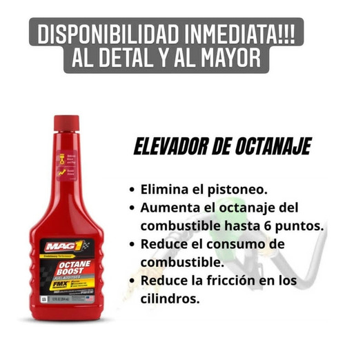 Elevador De Octanaje Mag1 Octane Booster Mayor Y Detal