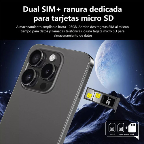 Teléfonos Inteligentes Android Baratos 4g I15 Pro Max 6.79 En Ram3gb Y Rom32gb