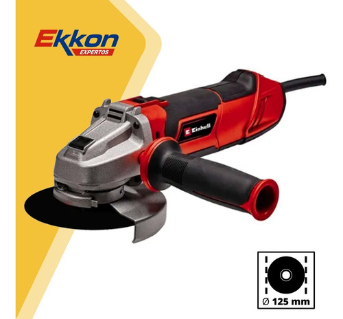 Imagen 4 de 8 de Amoladora Angular Einhell Vel Var 125 Mm 1100 Watts