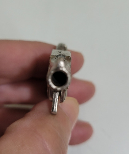 Antiguo Revólver Miniatura Adorno Mini Colección Italy Met (Usado)