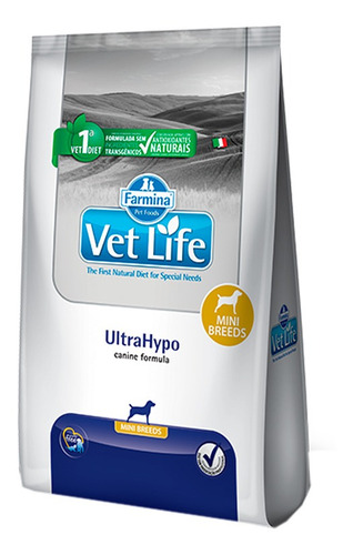 Ração Ultrahypo Mini Vet Life Para Cães Adultos - 10,1kg