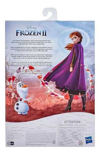 Boneca Frozen 2  Anna Aventura Musical - Hasbro