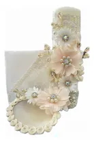 Comprar Vela Bautizo Niña Kit Vela Bautizo Flores Decorado