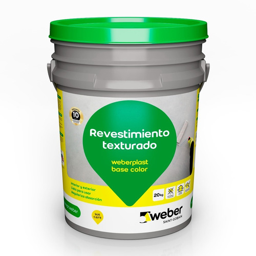 Weberplast Base Color Gris Grafito Revestimientos 20k Sibaco