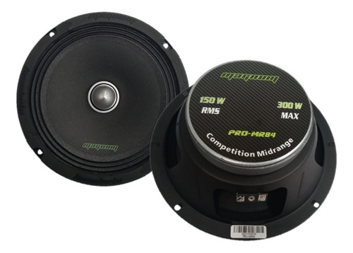 Par Medio Rango Magnum 8 Pro-mr84 150w Max Open Show Color Negro