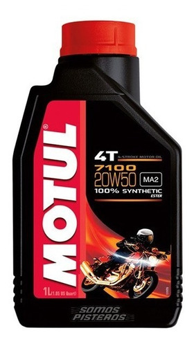 Aceite Motul 7100 Sintetico 20w50 R6r R1 Gsxr 1000rr Pulsar