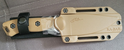 Cuchillo Ka-bar Becker Bk18 Harpoon Tan con vaina fija de polímero
