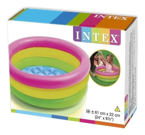 Piscina Inflable Intex 61 Cm X 22 Cm Para Agua Pelotas Bebe