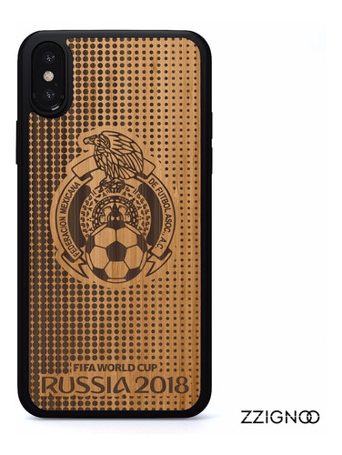 Funda Madera Futbol Personalizada iPhone X 8 7 6 Galaxy S9 8