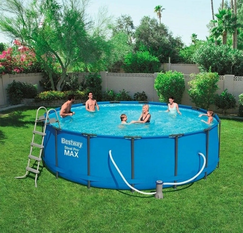Imagen 4 de 4 de Piscina Tobular Marca Bestway Steel Pro Max 4.57m X 1.22m