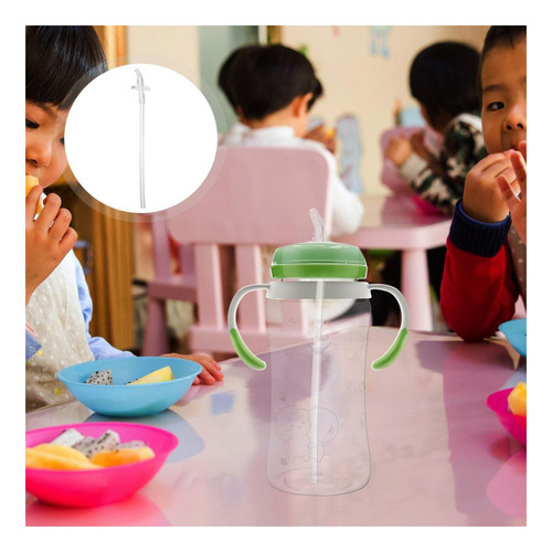 Pajitas De Bebida Reutilizables De Silicona Kallory 10 Y