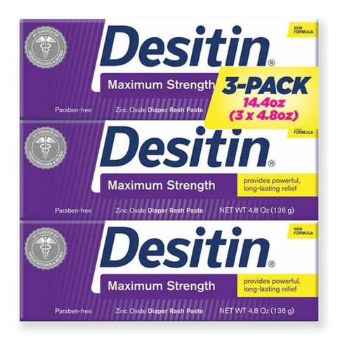 Desitin ( 3 Tubos  De 4.8 Onz Cada Uno) Pum: $5208.33 X Onz