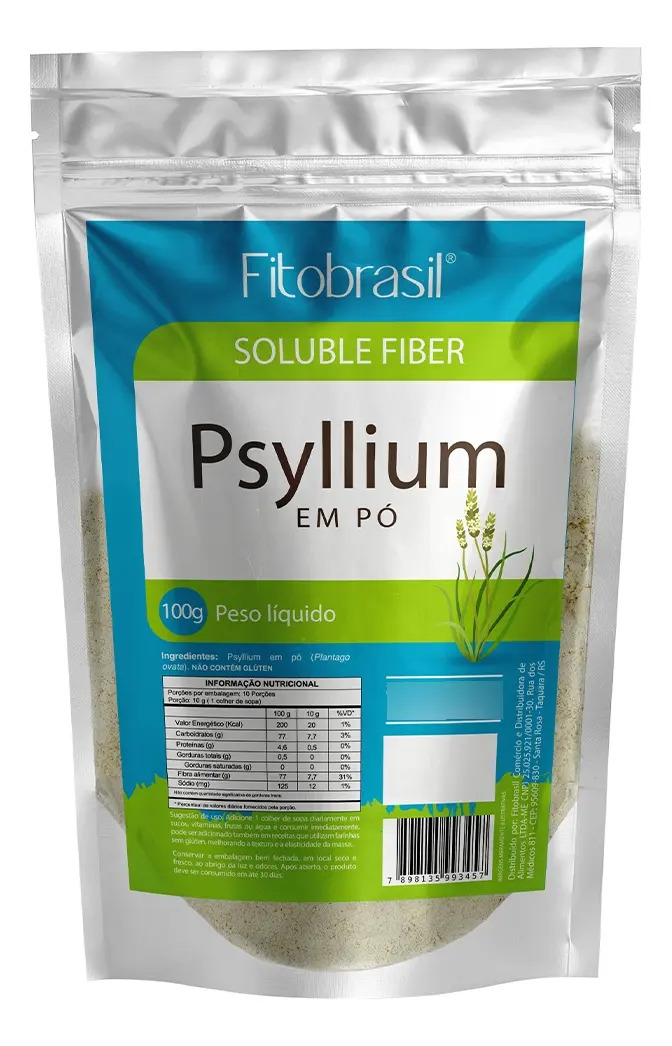 Psyllium Em Pó 100g Sem Sabor