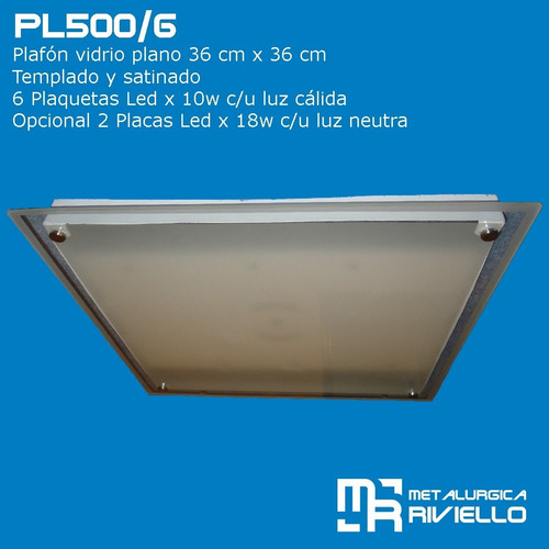 Plafones Con 6 Plaquetas Led Descartables!! Sin Igual!!