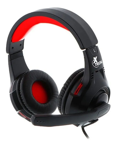 Audifonos Gamer Xtech Xth-541 Ixion Iluminados Con Micrófono Color Negro