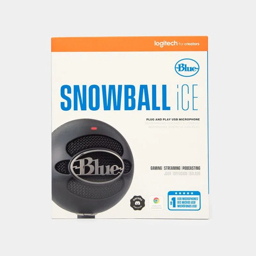 Microfono Para Computadora Usb Logitech Bluesnowball Ice