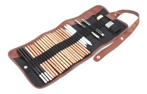 Set De Lápices De Carbón Para Sketch 29 Pcs