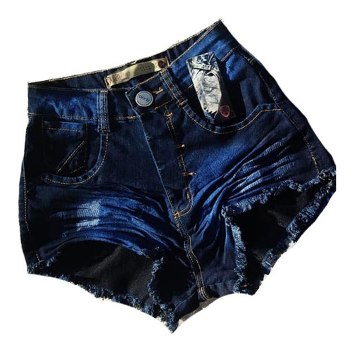 Shorts Jeans Plus Size Feminino Lycra Grande 46 48 50 52 54