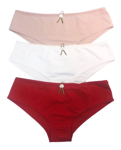 Pack X 3 Bombacha Culotte Microfibra Plumety Sol Y Oro