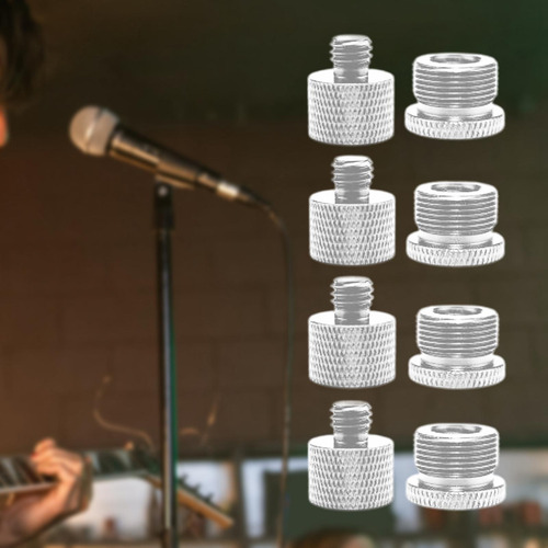 Adaptador De Rosca De Micrófono De 8 Piezas Para Montaje De